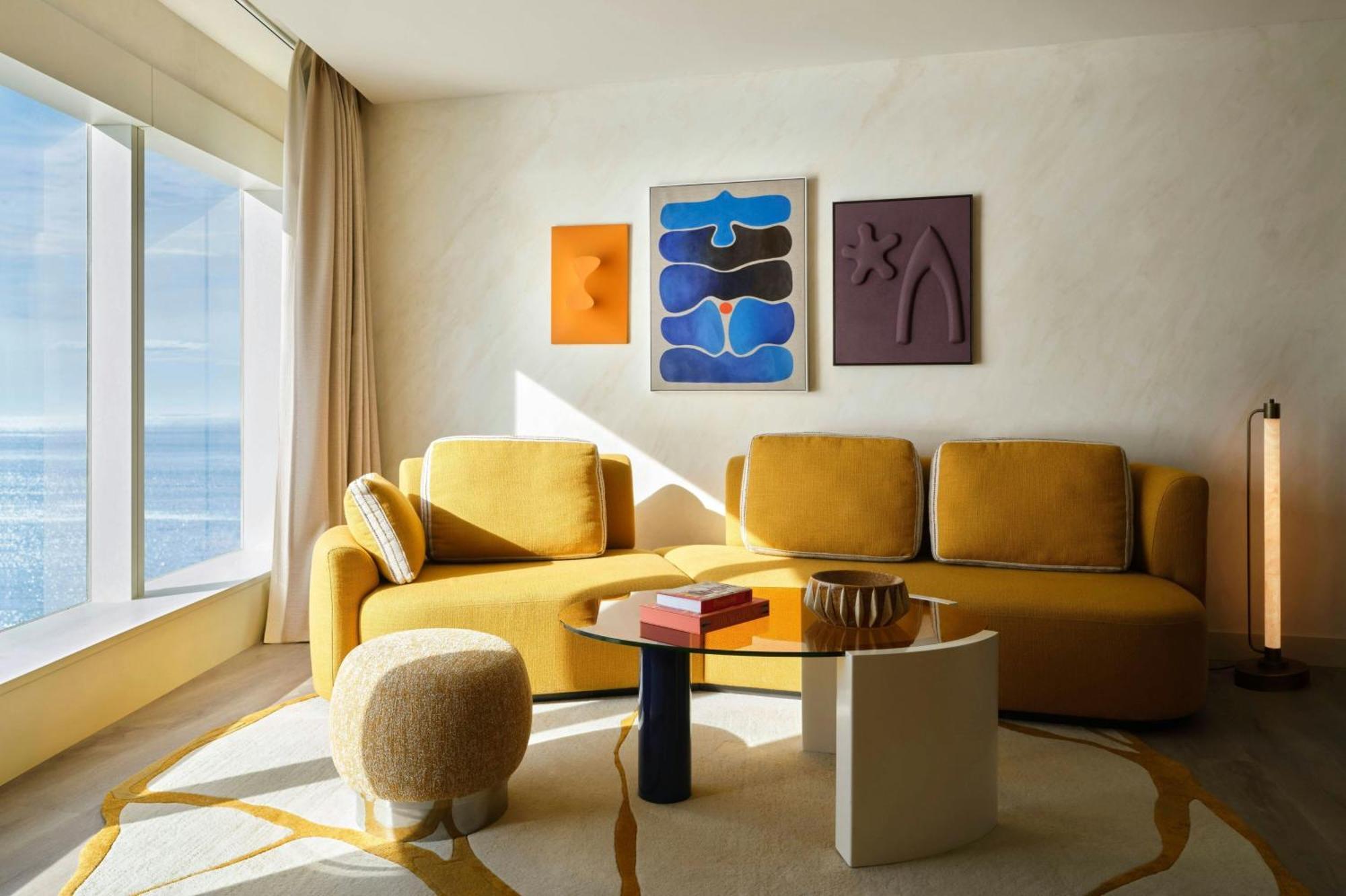 W Suite mit Kingsize-Bett, Meerblick und Terrasse